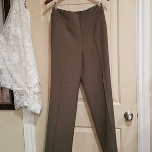 GORGEOUS FIT & DRAPE Jennifer Lopez "FOREST IVY" GREEN/Brownish Slacks NWT SZE 6